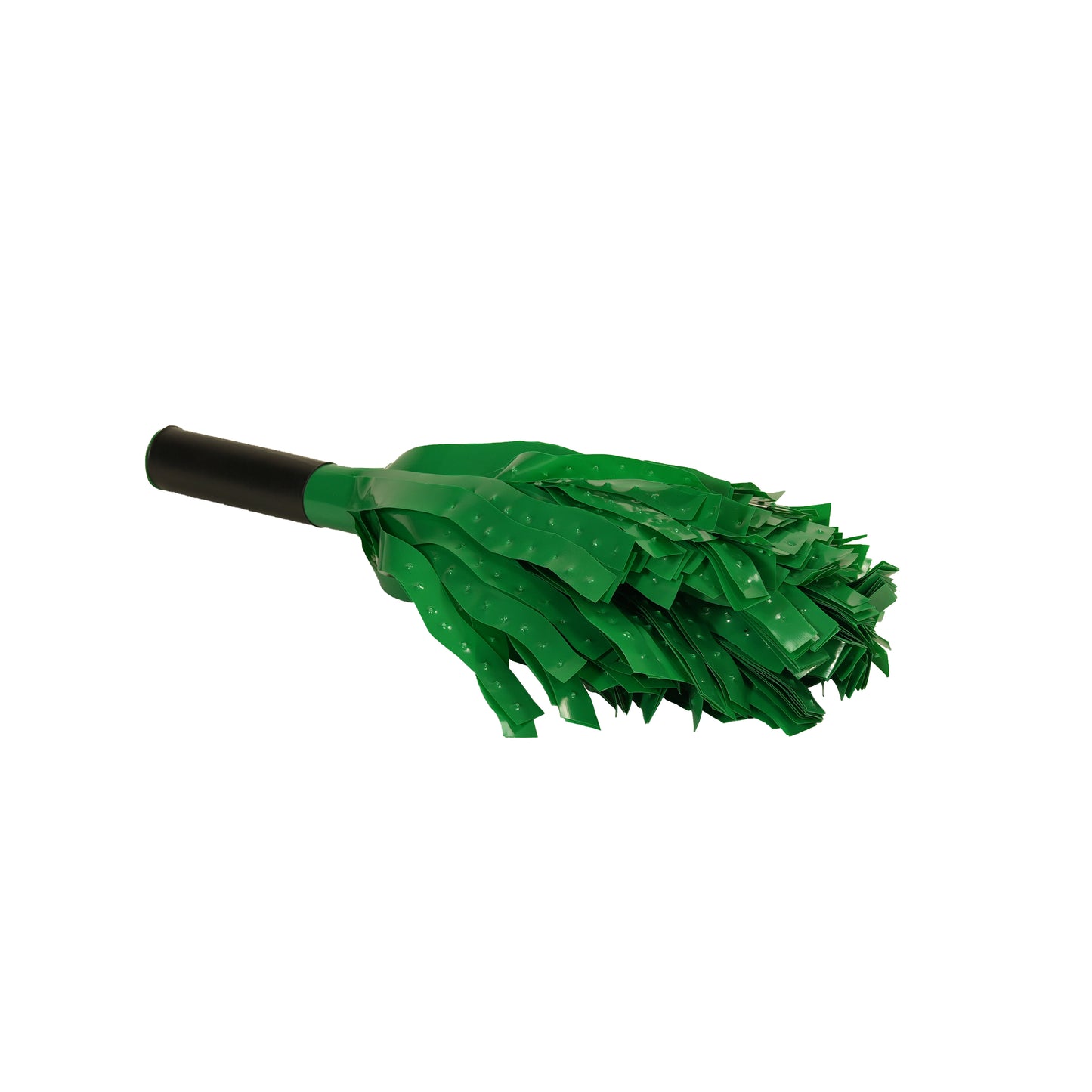 A green sauna whisk used to enhance the physical experience of the sauna.