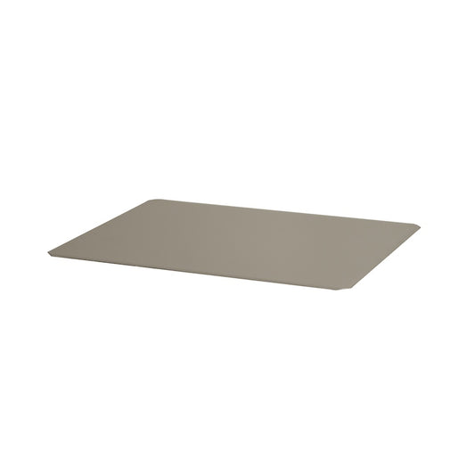 A stainless steel panel used to protect sauna floors from wood-burning and electrical sauna heater heat. 